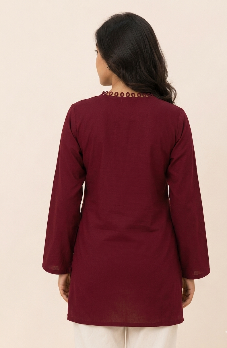 Maroon Kurti