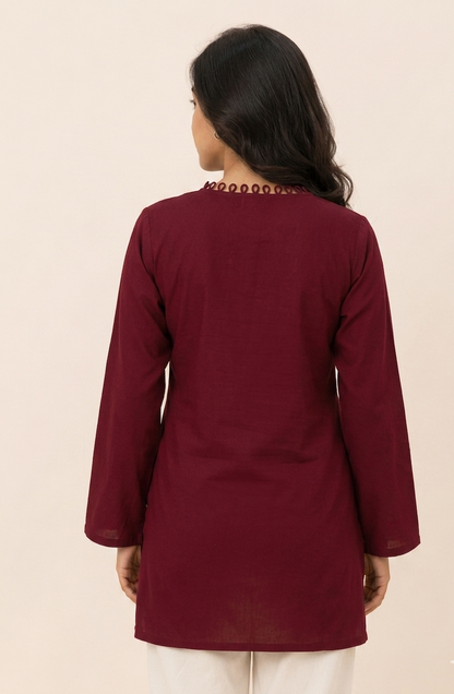 Maroon Kurti