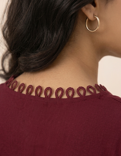 Maroon Kurti
